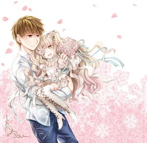 Rating: Safe Score: 0 Tags: 1boy 1girl ai_(creamcaramel) blush boots bouquet brown_eyes brown_hair carrying commentary_request couple dress eyepatch flower frills image kirakishou long_hair open_mouth pants petals pink_hair princess_carry ribbon rose rozen_maiden sakurada_jun short_hair smile solo thighhighs very_long_hair white_rose yellow_eyes User: admin