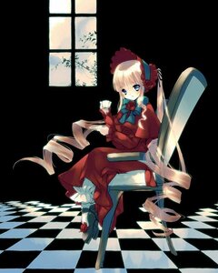 Rating: Safe Score: 0 Tags: 1girl argyle argyle_background argyle_legwear blonde_hair blue_eyes board_game bonnet bow bowtie chair checkerboard_cookie checkered checkered_background checkered_floor checkered_kimono checkered_skirt chess_piece cookie cup curtains dress drill_hair flag floor flower image indoors long_hair on_floor perspective petals pink_rose reflection reflective_floor rose shinku sitting solo teacup tile_floor tile_wall tiles twin_drills twintails vanishing_point very_long_hair window User: admin