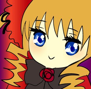 Rating: Safe Score: 0 Tags: 1girl blonde_hair blue_eyes flower halloween image shinku simple_background solo User: admin