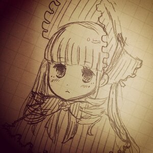 Rating: Safe Score: 0 Tags: 1girl bangs blunt_bangs blush brown_theme dress eyebrows_visible_through_hair frills image lolita_fashion long_hair looking_at_viewer monochrome photo ribbon sepia shinku solo twintails upper_body User: admin