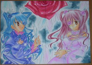 Rating: Safe Score: 0 Tags: 2girls barasuishou blue_flower blue_hair blue_rose breasts brown_eyes cleavage dress drill_hair eyepatch flower frills hair_flower hair_ornament hair_over_one_eye image kirakishou long_hair long_sleeves multiple_girls pair pink_flower pink_hair pink_rose purple_rose red_rose rose traditional_media twintails yellow_eyes User: admin