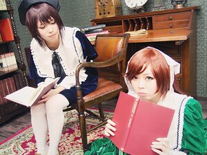 Rating: Safe Score: 0 Tags: book brown_hair closed_eyes multiple_cosplay short_hair sitting tagme white_legwear User: admin