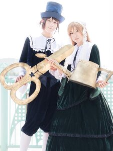 Rating: Safe Score: 0 Tags: blonde_hair brown_eyes brown_hair dress hat multiple_cosplay tagme User: admin