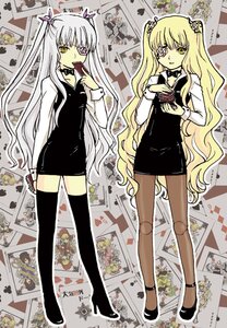 Rating: Safe Score: 0 Tags: 2girls barasuishou blonde_hair dress heart image kirakishou long_hair mary_janes multiple_girls pair pencil_skirt thighhighs twintails two_side_up very_long_hair yellow_eyes User: admin