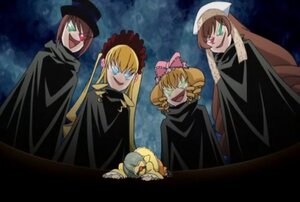 Rating: Safe Score: 0 Tags: 4girls blonde_hair blue_eyes bow brown_hair dress green_eyes hina_ichigo image long_hair multiple multiple_girls red_eyes shinku smile suiseiseki tagme twintails User: admin