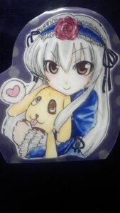 Rating: Safe Score: 0 Tags: 1girl dress flower frills hairband heart image long_sleeves looking_at_viewer rose silver_hair smile solo spoken_heart suigintou wings User: admin