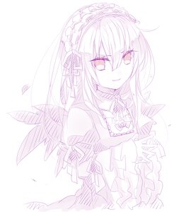 Rating: Safe Score: 0 Tags: 1girl bangs closed_mouth dress eyebrows_visible_through_hair frills hair_between_eyes hairband image juliet_sleeves long_hair long_sleeves looking_at_viewer monochrome puffy_sleeves ribbon smile solo striped striped_background suigintou vertical-striped_dress vertical_stripes wide_sleeves wings User: admin