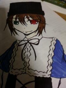 Rating: Safe Score: 0 Tags: 1girl brown_hair chain closed_mouth dress hat heterochromia image long_sleeves looking_at_viewer red_eyes short_hair smile solo souseiseki upper_body User: admin