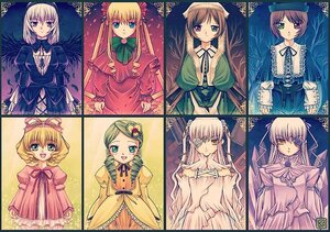 Rating: Safe Score: 0 Tags: 6+girls artist_request barasuishou blonde_hair blue_eyes bow brown_hair dress drill_hair everyone green_eyes green_hair hair_ornament hairpin hat heterochromia hina_ichigo image kanaria kirakishou long_hair long_sleeves looking_at_viewer multiple multiple_girls photoshop_(medium) pink_bow pink_dress pink_hair purple_hair ribbon rozen_maiden shinku short_hair siblings silver_hair sisters smile souseiseki suigintou suiseiseki tagme twins twintails two_side_up very_long_hair wings User: admin