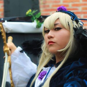 Rating: Safe Score: 0 Tags: 1girl blonde_hair blurry blurry_background blurry_foreground depth_of_field flower hair_ornament lips photo realistic solo suigintou upper_body User: admin