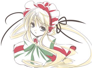 Rating: Safe Score: 0 Tags: 1girl bangs blonde_hair blue_eyes bow dress flower hair_ribbon image long_hair looking_at_viewer photoshop_(medium) ponytail portrait red_flower ribbon rose rozen_maiden shinku simple_background solo striped upper_body white_background yukian User: admin