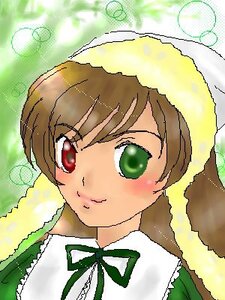 Rating: Safe Score: 0 Tags: 1girl bangs blush brown_hair green_eyes image long_hair long_sleeves looking_at_viewer ribbon solo suiseiseki towel upper_body User: admin