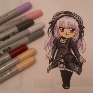 Rating: Safe Score: 0 Tags: 1girl auto_tagged black_dress dress gothic_lolita hairband image juliet_sleeves lolita_fashion lolita_hairband long_hair long_sleeves looking_at_viewer photo puffy_sleeves smile solo standing suigintou traditional_media User: admin