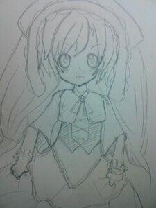 Rating: Safe Score: 0 Tags: 1girl bunny_ears detached_sleeves hatsune_miku image lineart long_hair looking_at_viewer monochrome simple_background skirt solo suiseiseki traditional_media twintails very_long_hair User: admin