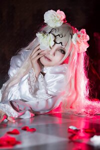 Rating: Safe Score: 0 Tags: 1girl auto_tagged flower frills hair_flower hair_ornament kirakishou lips long_hair looking_at_viewer pink_hair solo white_dress User: admin