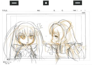 Rating: Safe Score: 0 Tags: 2girls barasuishou image long_hair monochrome multiple_girls pair ponytail ribbon sketch smile sparkle suigintou white_background User: admin