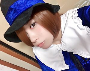 Rating: Safe Score: 0 Tags: 1girl blue_headwear brown_eyes brown_hair closed_mouth hair_over_one_eye hat lips looking_at_viewer short_hair solo souseiseki User: admin
