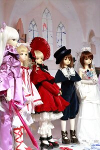 Rating: Safe Score: 0 Tags: 4girls blonde_hair brown_hair doll dress flower frills hat multiple_dolls multiple_girls short_hair tagme User: admin