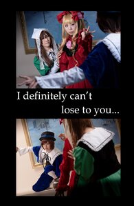 Rating: Safe Score: 0 Tags: 3boys blonde_hair brown_hair dress english_text hat long_hair looking_at_viewer multiple_boys multiple_cosplay smile tagme top_hat User: admin