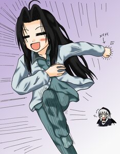Rating: Safe Score: 0 Tags: 2girls =_= ahoge black_hair closed_eyes dress emphasis_lines image kakizaki_megu long_hair long_sleeves multiple_girls solo suigintou User: admin