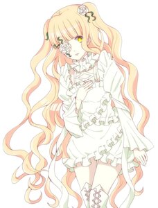 Rating: Safe Score: 0 Tags: 1girl blonde_hair dress eyepatch flower frills hair_flower hair_ornament image kirakishou long_hair rose solo striped striped_legwear thighhighs thorns vertical-striped_legwear vertical_stripes very_long_hair wavy_hair white_rose yellow_eyes User: admin