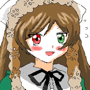 Rating: Safe Score: 0 Tags: 1girl :d bangs blush bow brown_hair green_eyes image long_hair oekaki open_mouth pixel_art red_eyes shirt smile solo suiseiseki transparent_background User: admin