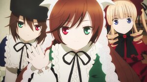 Rating: Safe Score: 0 Tags: 3girls black_ribbon blonde_hair blue_eyes bow brown_hair dress drill_hair frills green_eyes hat head_scarf heterochromia image long_hair long_sleeves looking_at_viewer multiple multiple_girls red_eyes ribbon rose shinku short_hair siblings sisters smile souseiseki suiseiseki tagme twins twintails User: admin