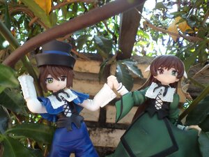 Rating: Safe Score: 0 Tags: 2girls auto_tagged blue_dress brown_hair dappled_sunlight doll dress frills green_dress green_eyes hat heterochromia long_hair long_sleeves looking_at_viewer multiple_dolls multiple_girls outdoors red_eyes short_hair siblings sisters souseiseki standing suiseiseki sunlight tagme top_hat tree twins watering_can User: admin