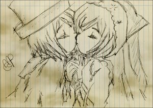 Rating: Safe Score: 0 Tags: 2girls blush closed_eyes couple half-closed_eyes hatsune_miku holding_umbrella image kiss monochrome multiple_girls pair rain shared_umbrella sketch souseiseki suiseiseki traditional_media umbrella yuri User: admin