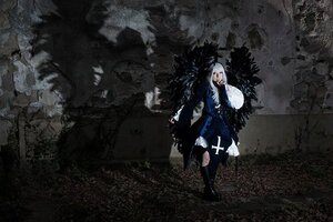 Rating: Safe Score: 0 Tags: 1girl dress long_hair long_sleeves solo standing suigintou white_hair User: admin
