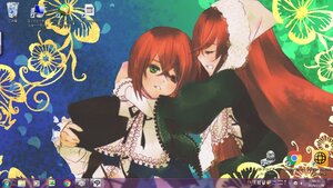 Rating: Safe Score: 0 Tags: 2girls blush dress green_eyes image long_hair multiple_girls pair red_hair siblings sisters smile souseiseki suiseiseki twins User: admin