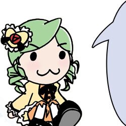 Rating: Safe Score: 0 Tags: 1girl bangs black_eyes blush chibi drill_hair green_hair hair_ornament hat image kanaria simple_background smile solo white_background User: admin