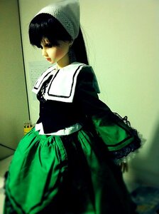 Rating: Safe Score: 0 Tags: 1girl bangs black_hair doll long_hair long_sleeves looking_at_viewer pleated_skirt sailor_collar school_uniform serafuku skirt solo suiseiseki User: admin