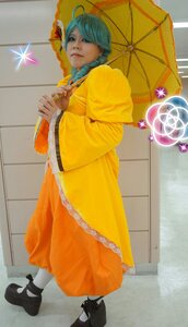 Rating: Safe Score: 0 Tags: 1girl black_footwear braid dress full_body holding_umbrella kanaria long_hair parasol solo standing transparent transparent_umbrella twin_braids umbrella white_legwear yellow_dress User: admin
