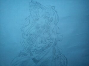 Rating: Safe Score: 0 Tags: 1girl blue_theme bow dress hair_bow hair_tubes hakurei_reimu hat image kirisame_marisa long_hair monochrome shinku sketch solo traditional_media witch_hat User: admin