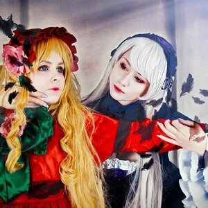 Rating: Safe Score: 0 Tags: 2girls bird bird_on_hand bird_on_shoulder blonde_hair blue_eyes bonnet bug butterfly crow dove eagle feathers flower insect lips long_hair multiple_cosplay multiple_girls realistic shinku tagme User: admin