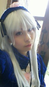 Rating: Safe Score: 0 Tags: 1girl bangs blue_eyes lips long_hair red_lips ribbon solo suigintou tongue tongue_out User: admin