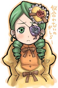Rating: Safe Score: 0 Tags: 1girl :< blush costume_switch drill_hair flower green_eyes green_hair image kanaria long_sleeves pink_rose rose solo twin_drills yellow_rose User: admin