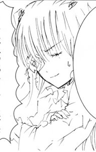 Rating: Safe Score: 0 Tags: 1girl blush braid closed_eyes greyscale image kirakishou long_hair monochrome solo sweat User: admin