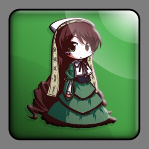 Rating: Safe Score: 0 Tags: 1girl brown_hair chibi dress drill_hair frills full_body green_background green_dress green_eyes heterochromia image long_hair long_sleeves looking_at_viewer ribbon solo standing suiseiseki very_long_hair User: admin