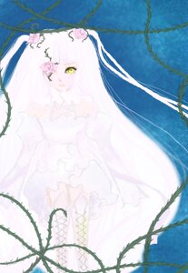 Rating: Safe Score: 0 Tags: 1girl branch dress image kirakishou long_hair pink_hair plant solo tree very_long_hair vines yellow_eyes User: admin