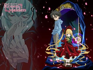Rating: Safe Score: 0 Tags: 1boy 2girls black_hair blonde_hair blue_eyes bonnet dress glasses image jpeg_artifacts kasugai_hiroyuki long_hair long_sleeves multiple_girls pair petals red_dress rozen_maiden sakurada_jun shinku suigintou twintails User: admin