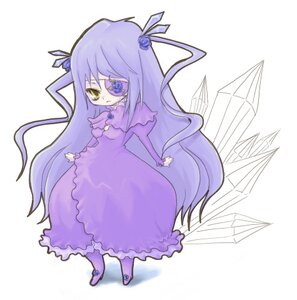 Rating: Safe Score: 0 Tags: 1girl barasuishou commentary_request dress eyepatch flower full_body image kty_(04) long_hair lowres purple_dress purple_hair ribbon rose rozen_maiden simple_background solo standing two_side_up very_long_hair white_background yellow_eyes User: admin