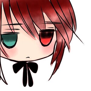 Rating: Safe Score: 0 Tags: 1girl bangs blush eyebrows_visible_through_hair hair_between_eyes hariruri image looking_at_viewer simple_background solo souseiseki striped white_background User: admin