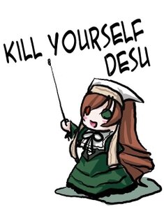 Rating: Safe Score: 0 Tags: 1girl :d artist_request blush_stickers brown_hair chibi dress green_dress green_eyes hat head_scarf heterochromia image long_hair long_sleeves lowres open_mouth rozen_maiden simple_background smile solo suiseiseki very_long_hair white_background User: admin