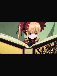 Rating: Safe Score: 0 Tags: 1girl animated animated_gif blonde_hair blue_eyes bonnet bow dress flower hat heterochromia image letterboxed long_hair lowres neta ribbon rose rozen_maiden shinku shorts solo souseiseki twintails what User: admin