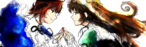 Rating: Safe Score: 0 Tags: 2girls braid brown_hair crown dress eye_contact frills green_eyes image long_hair long_sleeves looking_at_another multiple_girls pair profile short_hair siblings simple_background sisters smile solo_braid souseiseki suiseiseki white_background User: admin