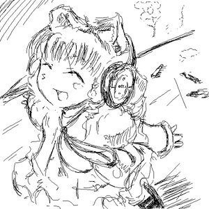 Rating: Safe Score: 0 Tags: 1girl animal_ears blush chain chained closed_eyes greyscale hinaichigo image monochrome open_mouth sketch solo upper_body User: admin