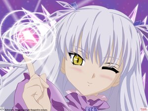 Rating: Safe Score: 0 Tags: 1girl artist_name barasuishou blush eyebrows_visible_through_hair face hair_ribbon image long_hair looking_at_viewer magic night one_eye_closed photoshop_(medium) purple_background purple_theme ribbon rozen_maiden silver_hair sky smile solo solwyvern vector_trace watermark yellow_eyes User: admin