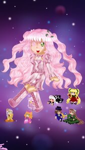 Rating: Safe Score: 0 Tags: blonde_hair boots dress green_eyes hat image kirakishou long_hair multiple_girls night night_sky one_eye_closed open_mouth pink_hair sky smile solo star_(sky) starry_sky very_long_hair User: admin